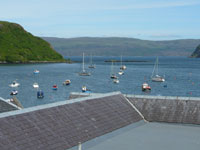 Quaint boating harbours on the coast of Scotland