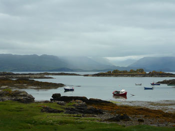Scenic views off the coast of scotland from your self-catering accommodation